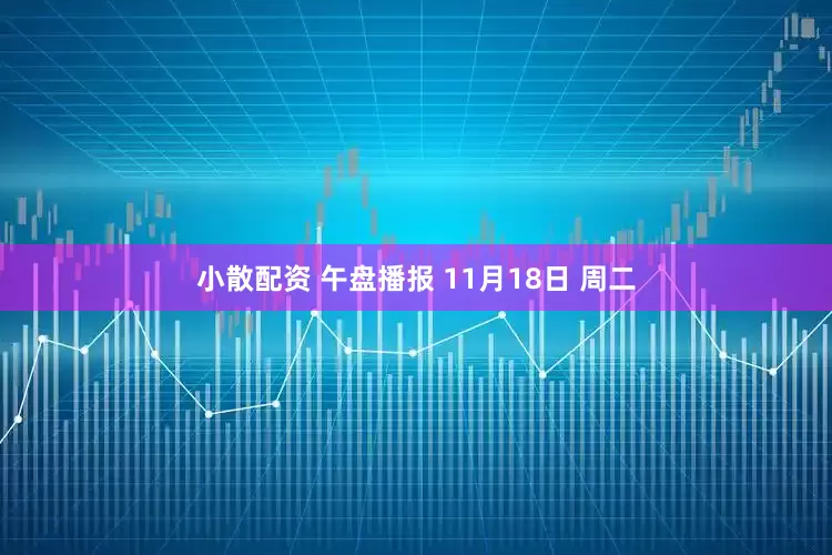 小散配资 午盘播报 11月18日 周二